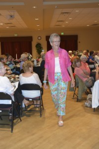 Modeling at Ladies luncheon